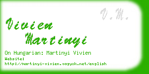 vivien martinyi business card